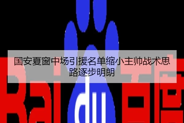 国安夏窗中场引援名单缩小主帅战术思路逐步明朗